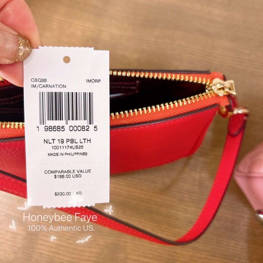 Coach Nolita 19 CBQ88 Gold/Carnation Size ONE SIZE - 4 Thumbnail