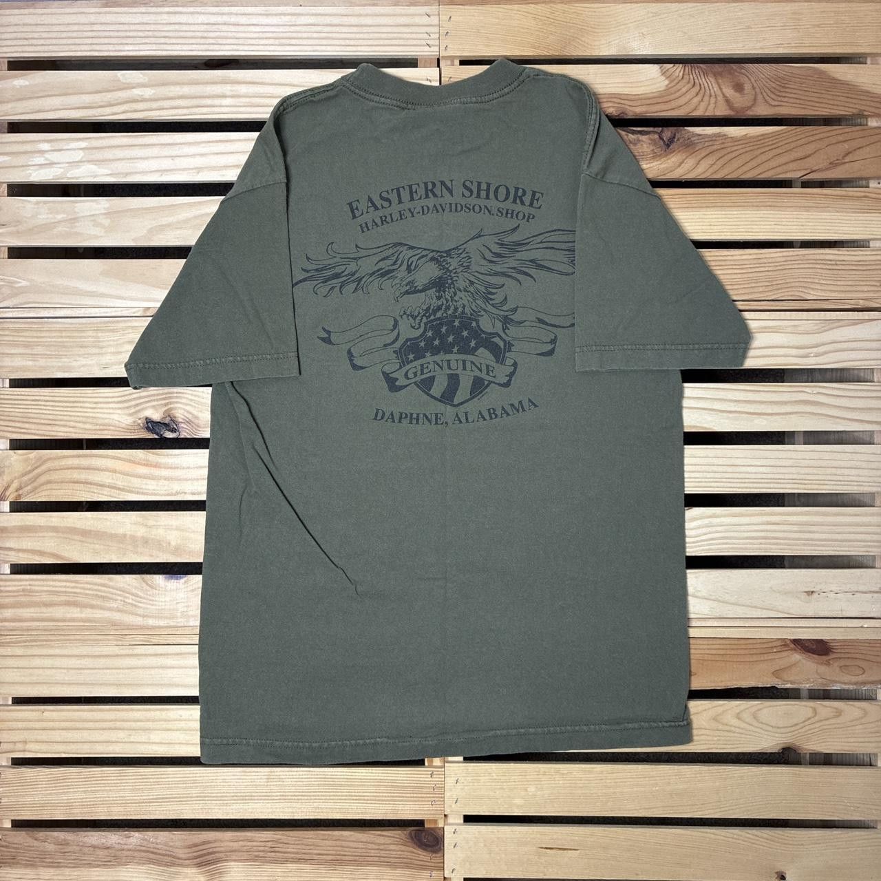 Harley Davidson Vintage Harley Davidson AL 2007 Green Biker Tee Size Medium Size US M / EU 48-50 / 2 - 2 Thumbnail