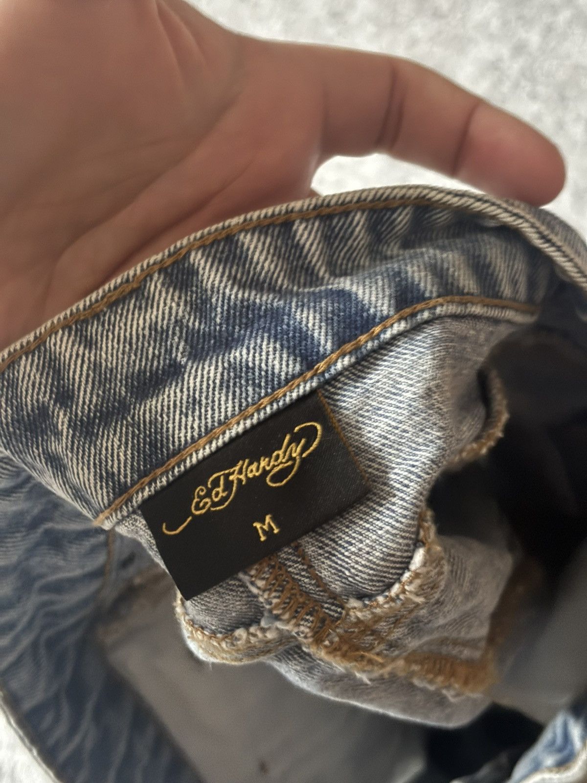 Ed Hardy ED HARDY LOGO MINI SKIRT Size 27" / US 4 / IT 40 - 5 Thumbnail