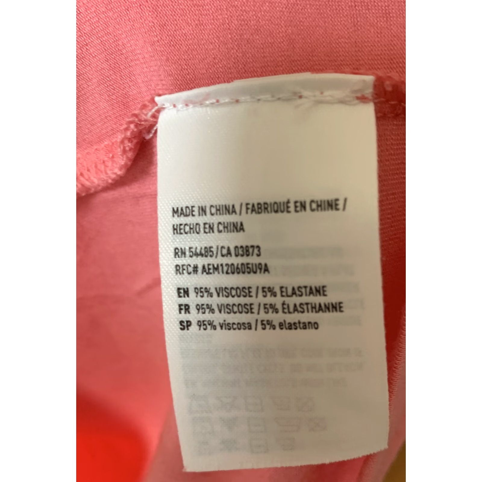 American Eagle Outfitters American Eagle Outfitters T-Shirt Woman's Medium Pink Short Sleeve V-Neck B175 Size M / US 6-8 / IT 42-44 - 4 Thumbnail