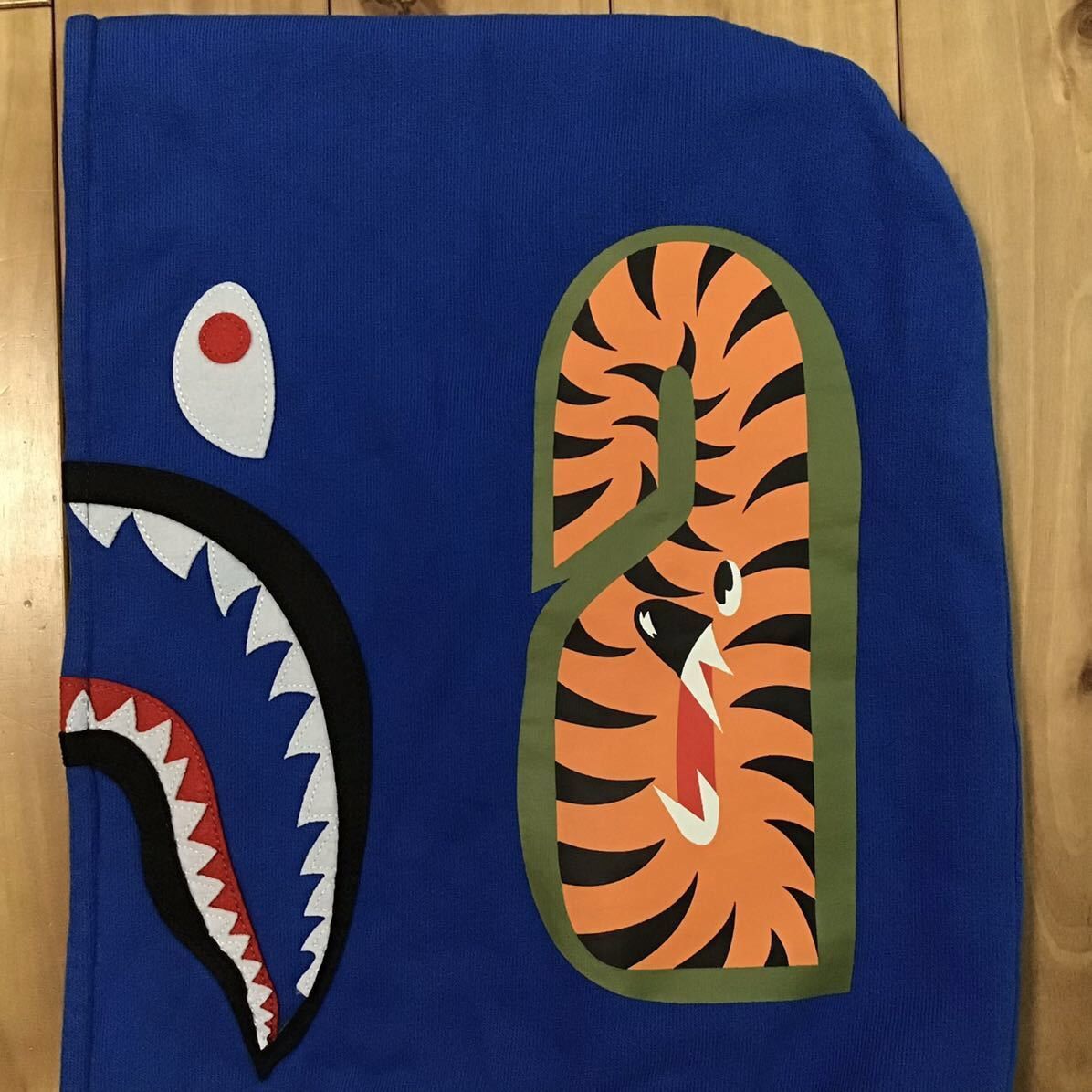 Bape BAPE Shark pullover hoodie blue a bathing ape Size US XL / EU 56 / 4 - 5 Thumbnail