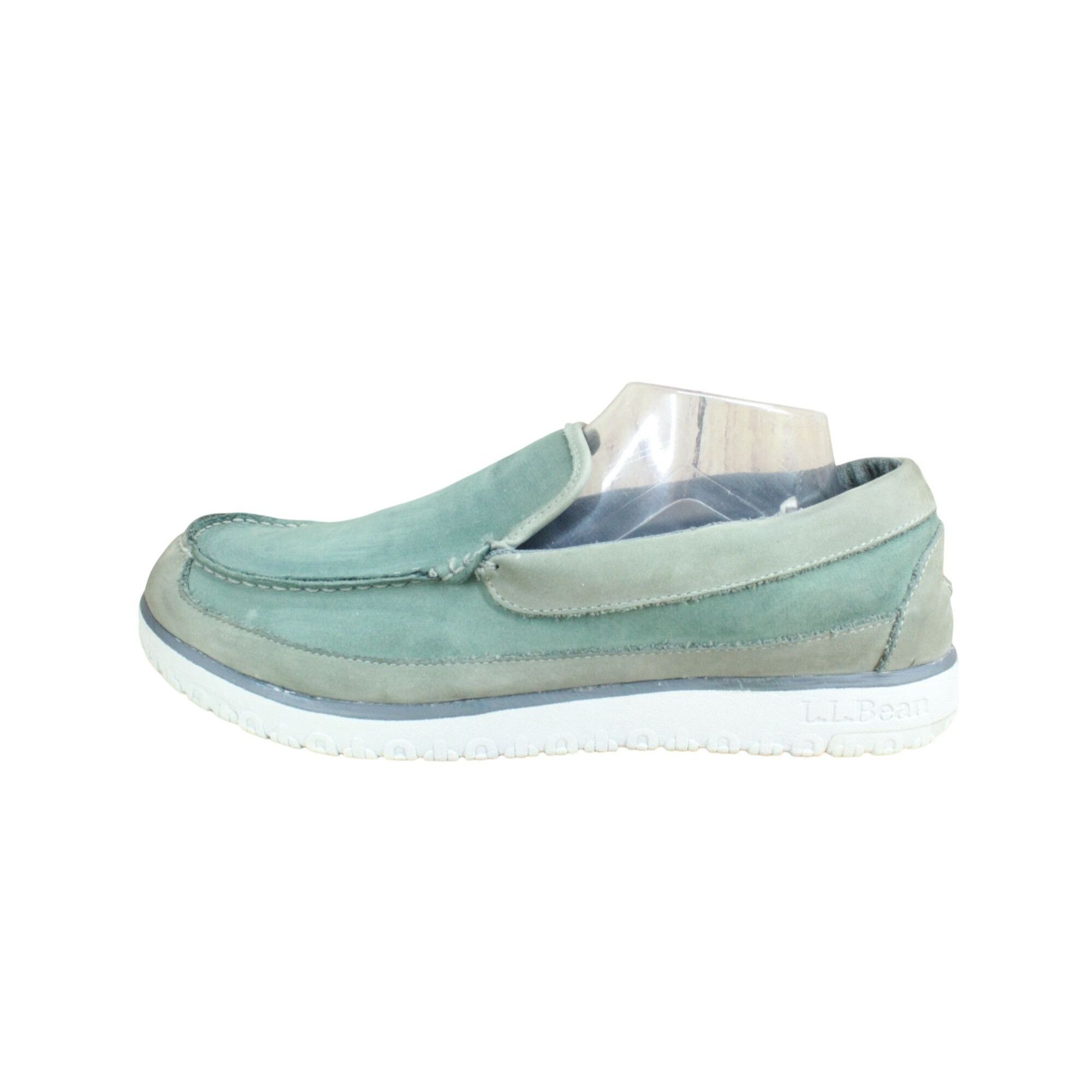 L.L. Bean × Leather LL Bean Shearling Moc Slippers Sedona Sage Men’s 12 M Size US 12 / EU 45 - 1 Thumbnail