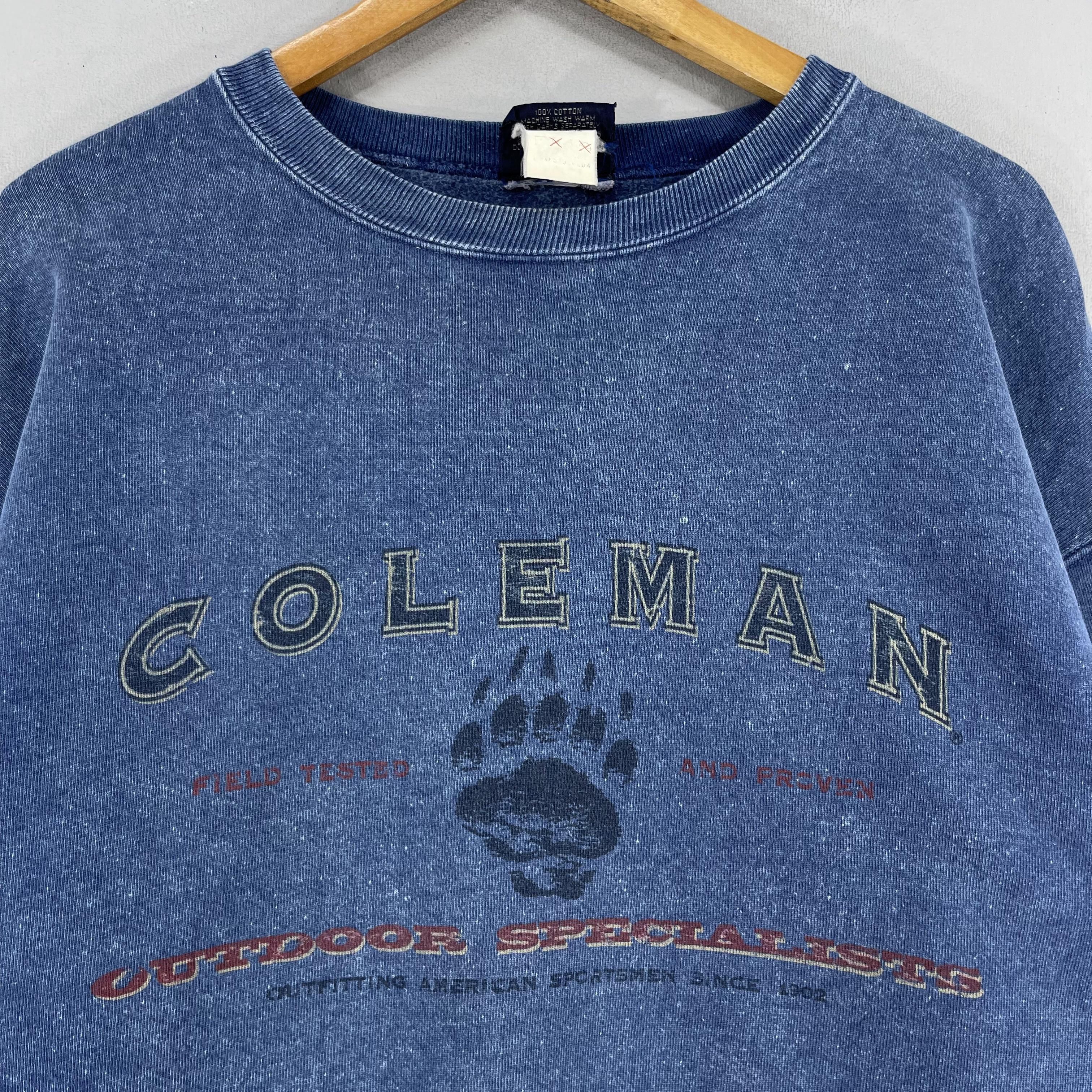 Coleman × Vintage Vintage COLEMAN Spellout Printed Crewneck Sweatshirt Size US L / EU 52-54 / 3 - 2 Thumbnail