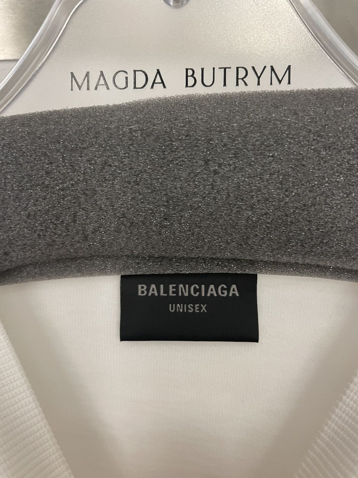 Balenciaga SAMPLE STICKER T-SHIRT IN WHITE Size US S / EU 44-46 / 1 - 5 Thumbnail