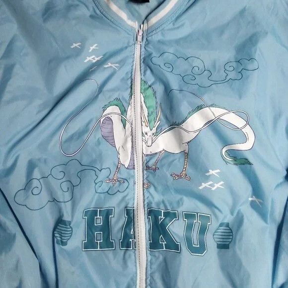 Other Vintage Studio Ghibli Spirited Away Haku Windbreaker Jacket Size US XXL / EU 58 / 5 - 1 Thumbnail