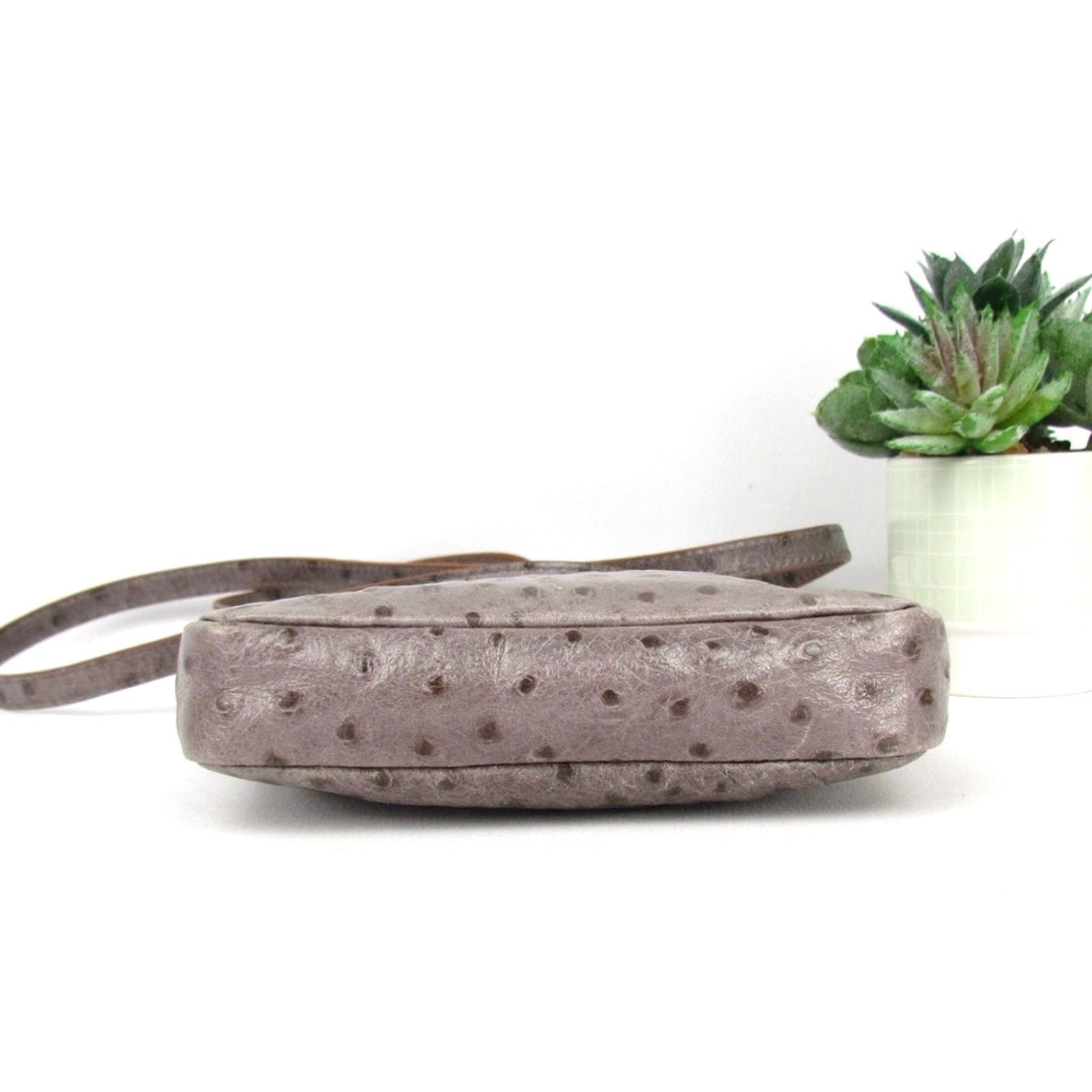 Hobo Hobo International Ostrich Grey Crossbody Mini Bag Size ONE SIZE - 6 Thumbnail