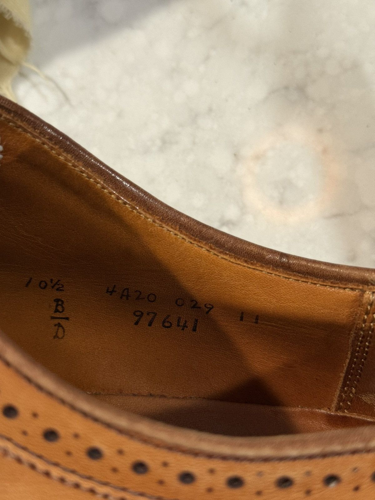 Alden × J.Crew Alden 97641 Burnished Tan Calfskin Long Wing Blucher Size US 10.5 / EU 43-44 - 6 Thumbnail