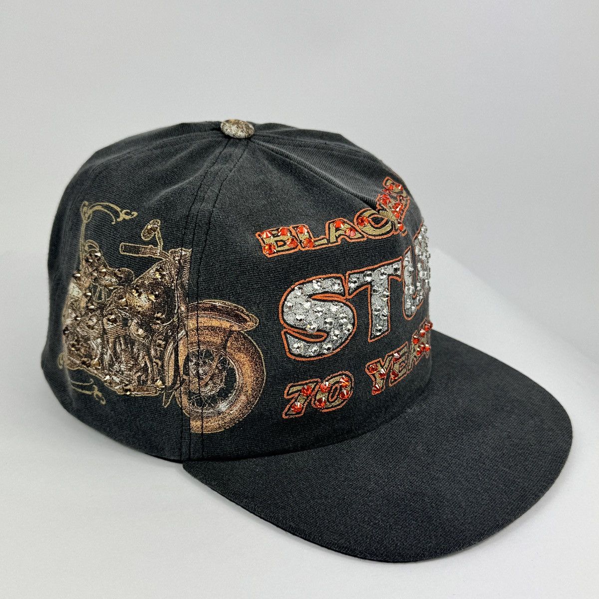 Bossi Sportswear 1/1 RHINESTONE VINTAGE CAP Size ONE SIZE - 4 Thumbnail