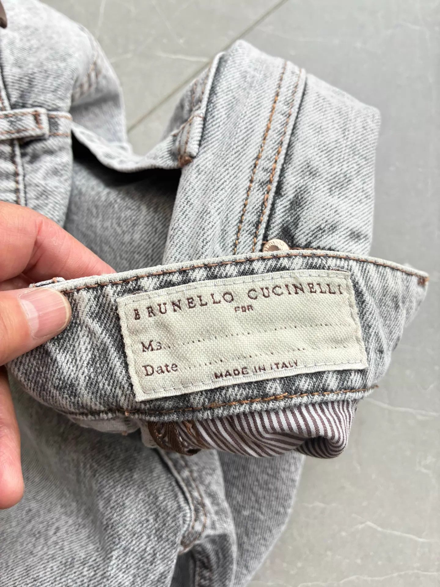 Brunello Cucinelli Brunello Cucinelli Light Gray Women's 38 Jeans Size 26" / US 2 / IT 38 - 4 Thumbnail