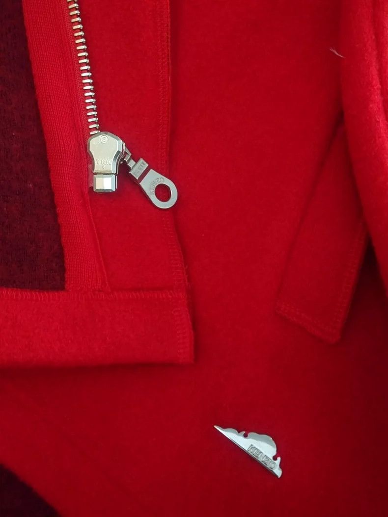 Kenzo KENZO Red patchy cap coat Size US L / EU 52-54 / 3 - 8 Thumbnail