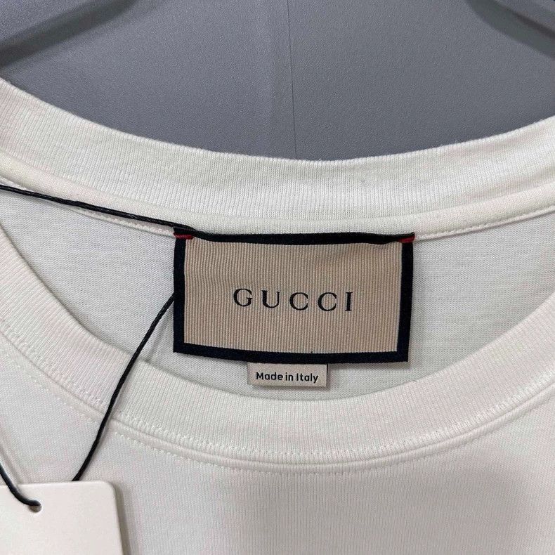 Gucci Gucci White Lightning Logo T-shirt-2508 Size US XXL / EU 58 / 5 - 5 Thumbnail