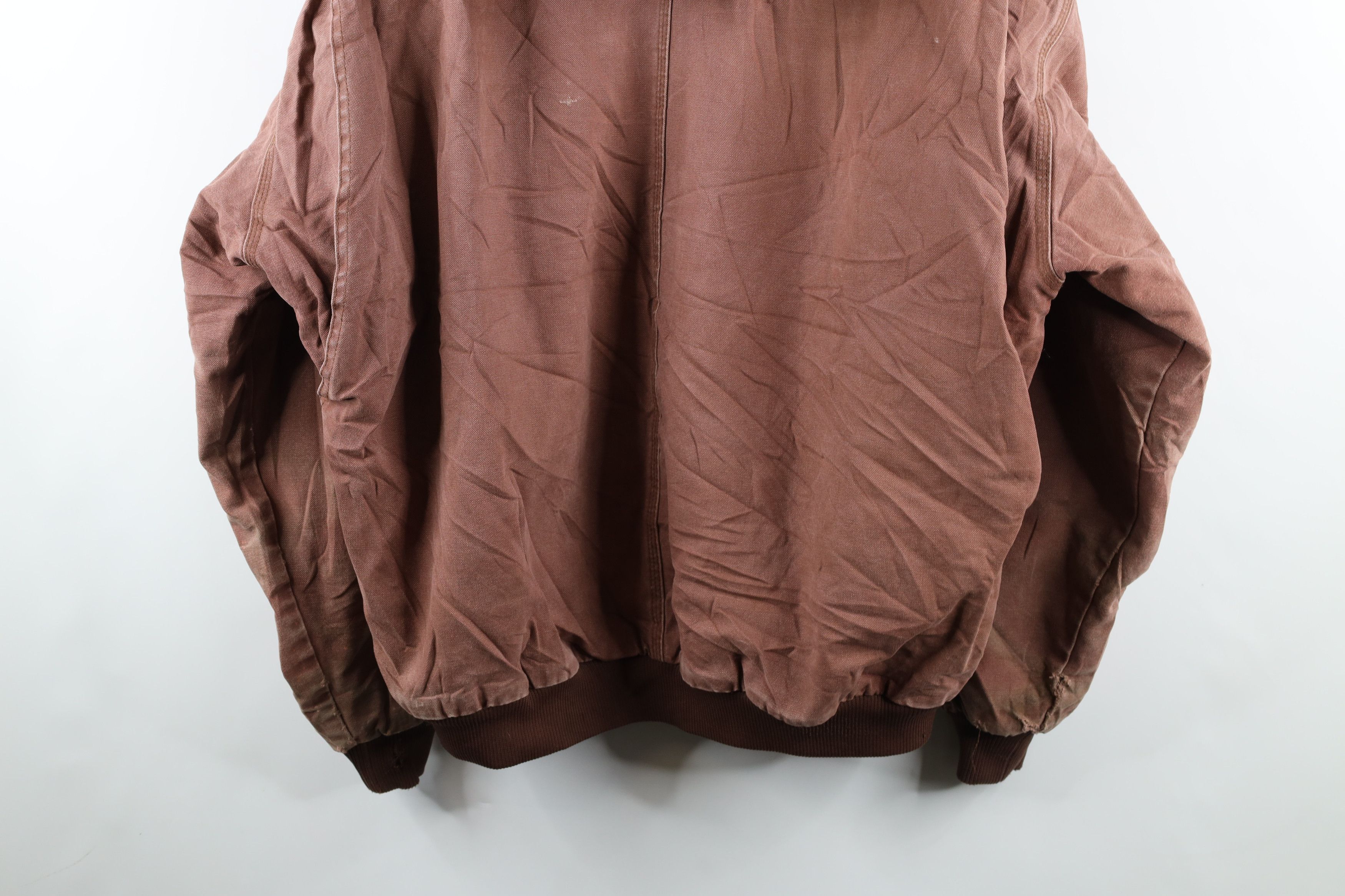 Vintage Vintage Streetwear Lined Hooded Canvas Work Jacket Brown Size US XXL / EU 58 / 5 - 19 Thumbnail