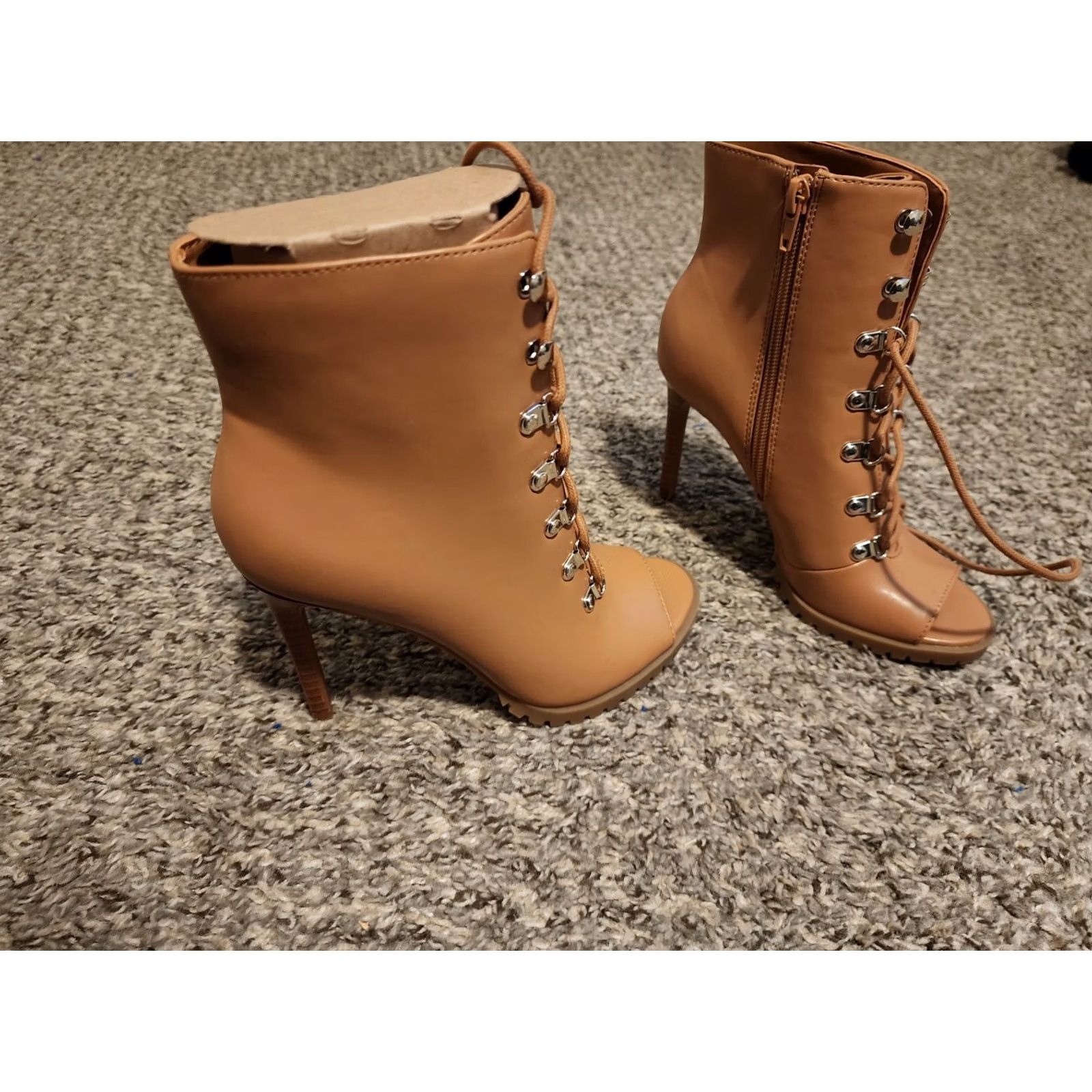 Vintage INC International Concepts Florita Size 5M Lace-Up Brown Shooties Boots Size US 5 / IT 35 - 4 Thumbnail