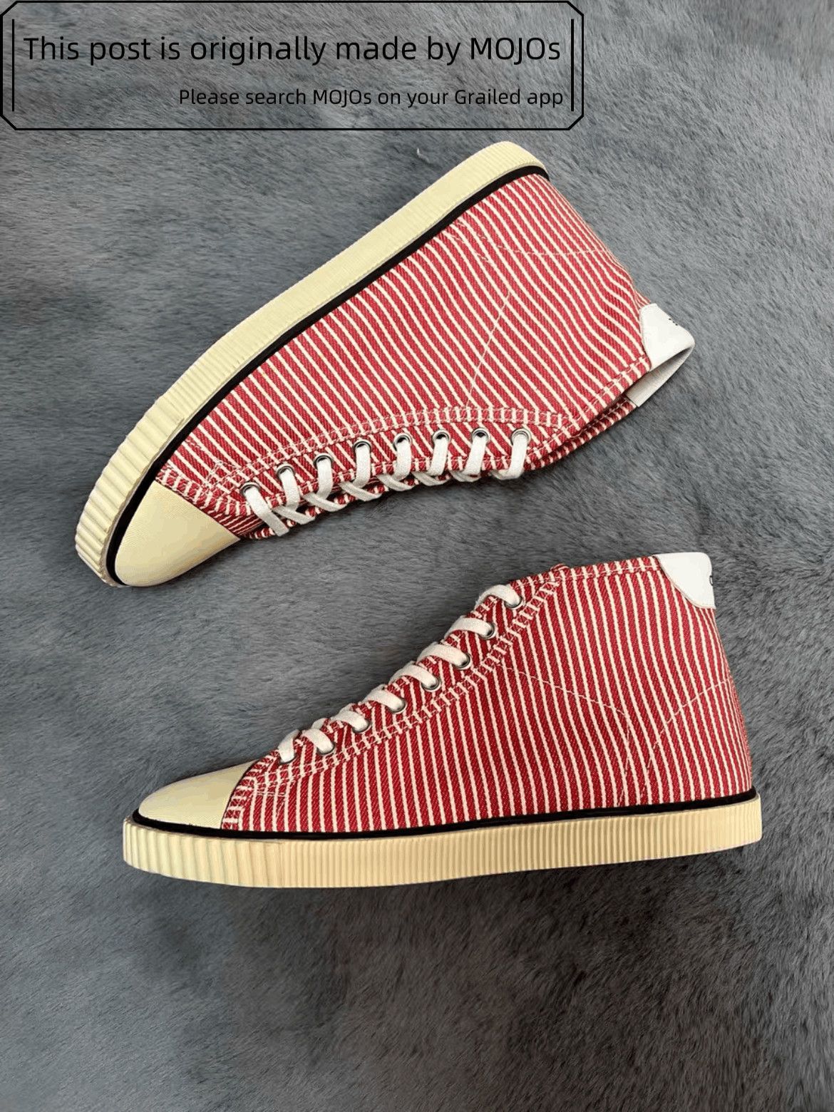 Celine Sz 41 Celine 20SS Red Stripe Hi-top Sneaker Size US 8 / EU 41 - 6 Thumbnail