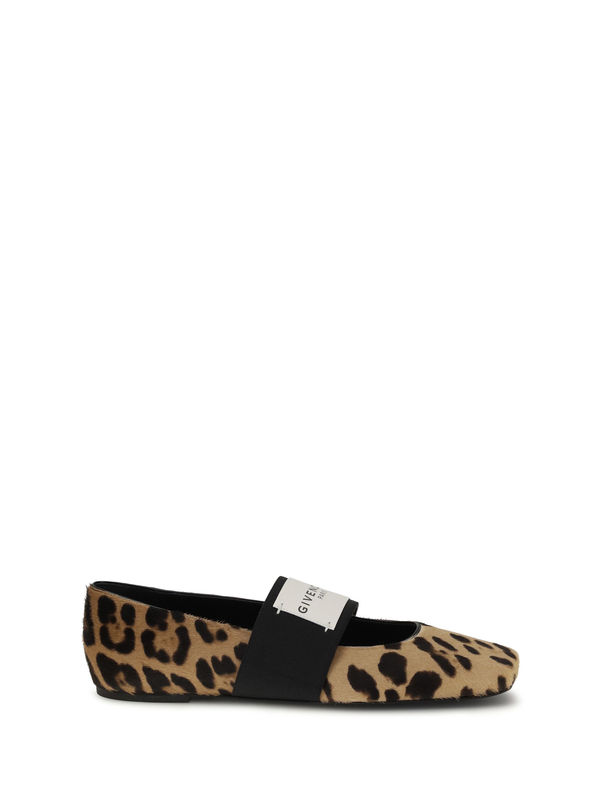 Givenchy Leopard print Sliced Square Ballerinas Size US 7 / IT 37 - 1 Thumbnail