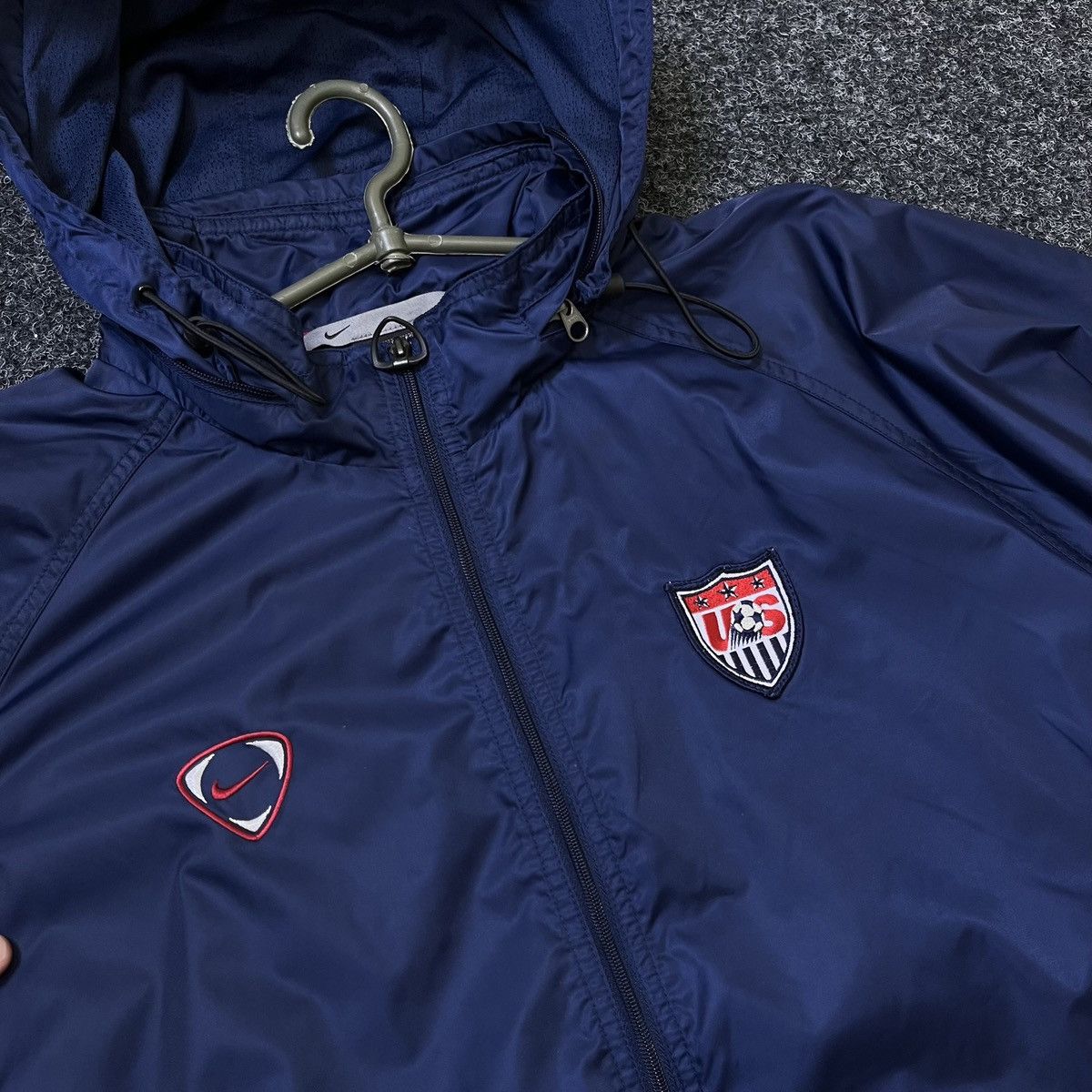 Nike Nike Team USA Soccer Full Zip Windbreaker Jacket Size US XL / EU 56 / 4 - 4 Thumbnail