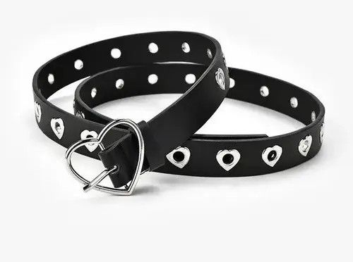 Designer Love Heart Buckle Belt Size ONE SIZE - 1 Thumbnail