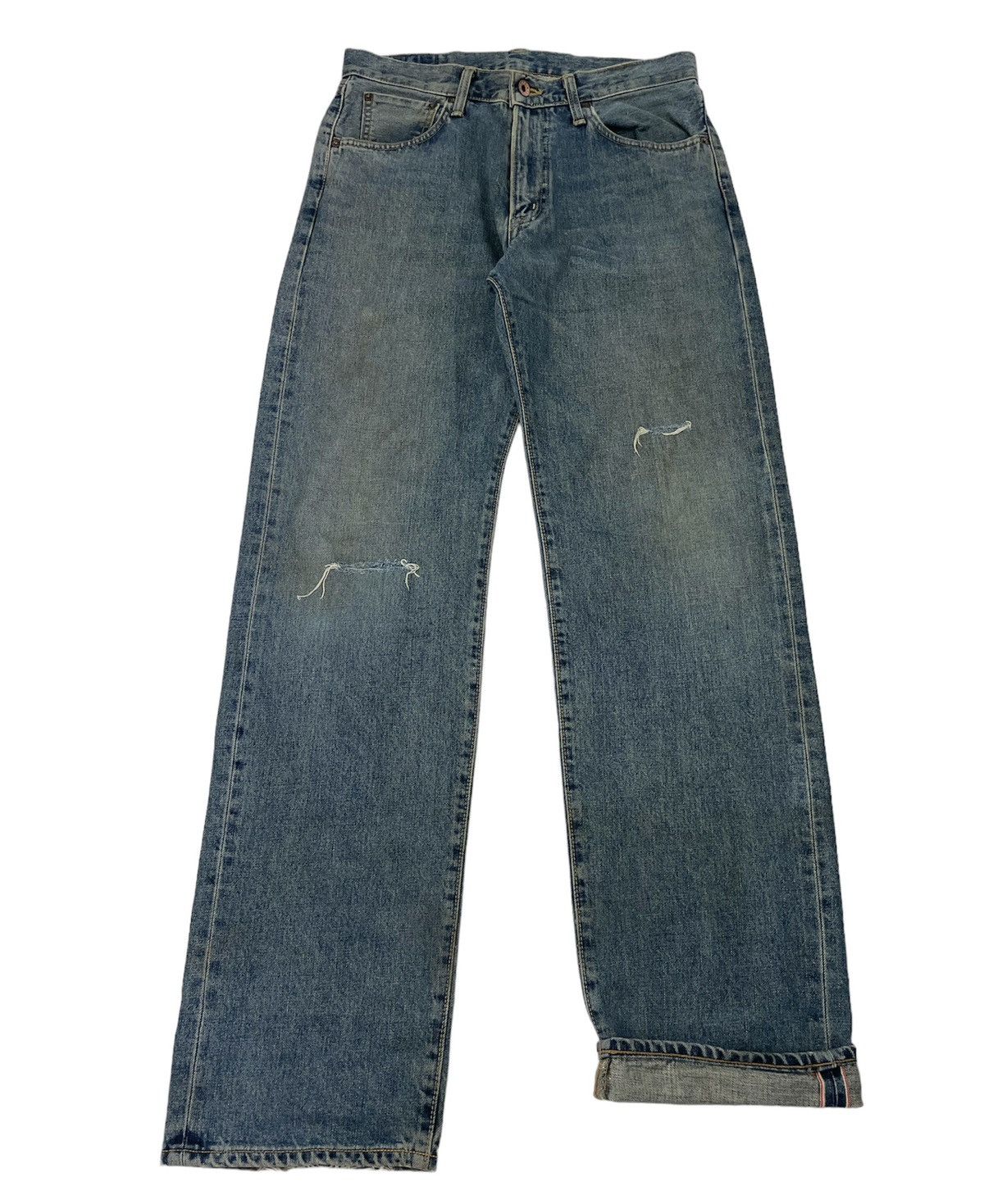 Edwin × Japanese Brand × Jean Vintage Japanese Brand Redline Selvedge Jeans Size US 31 - 2 Thumbnail