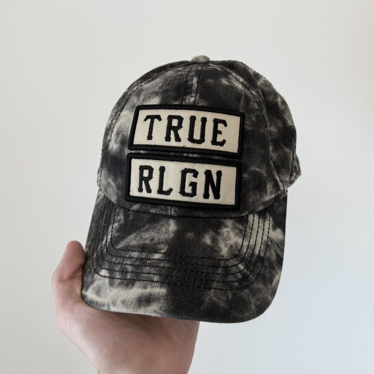 True Religion Vtg True Religion Marble Dyed Baseball Cap Strapback Hat Size ONE SIZE - 3 Thumbnail
