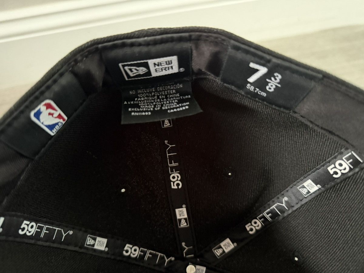 New Era Miami Heat New Era 59FIFTY 2 Tone Black Red Fitted Sz 7 3/8 Size ONE SIZE - 8 Thumbnail
