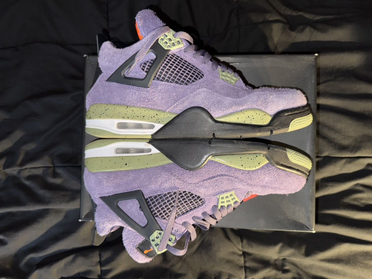 Jordan Brand × Nike WMNS AIR JORDAN 4 RETRO CANYON PURPLE Size US 10.5 / EU 43-44 - 4 Thumbnail
