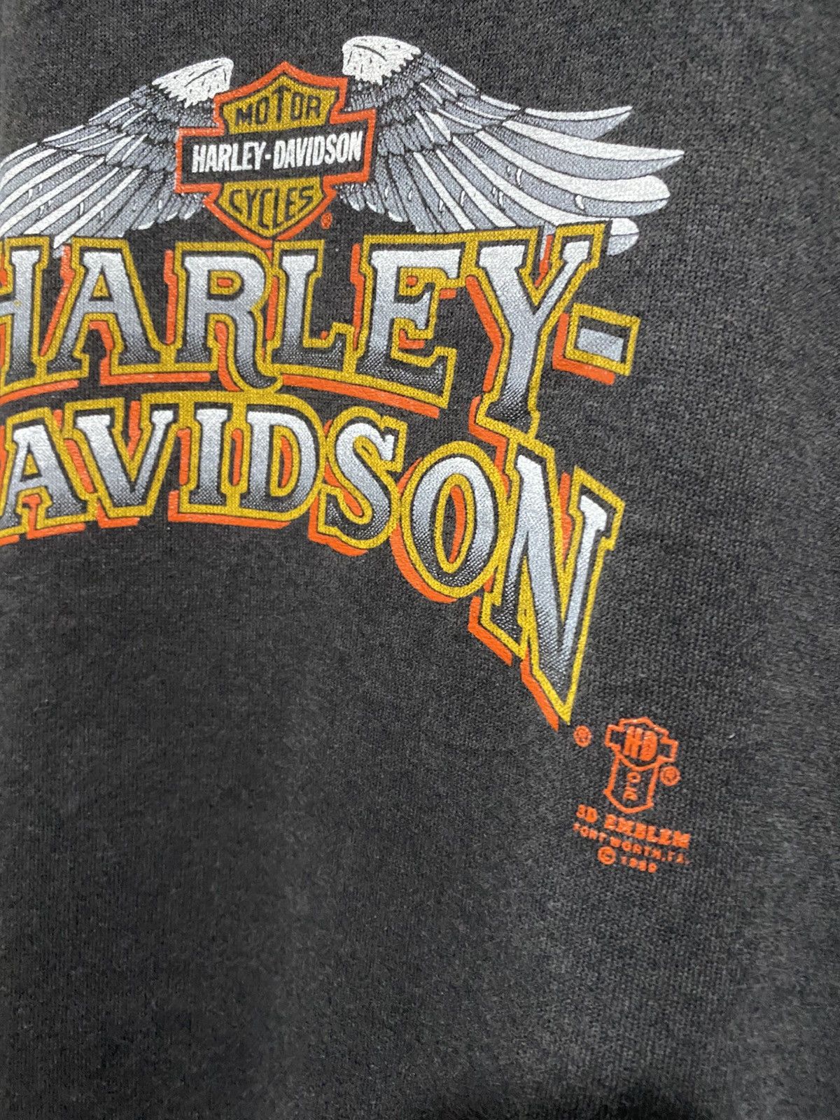 Harley Davidson Vintage 80's Sweatshirt Harley Davidson 3D emblem Size US L / EU 52-54 / 3 - 3 Thumbnail