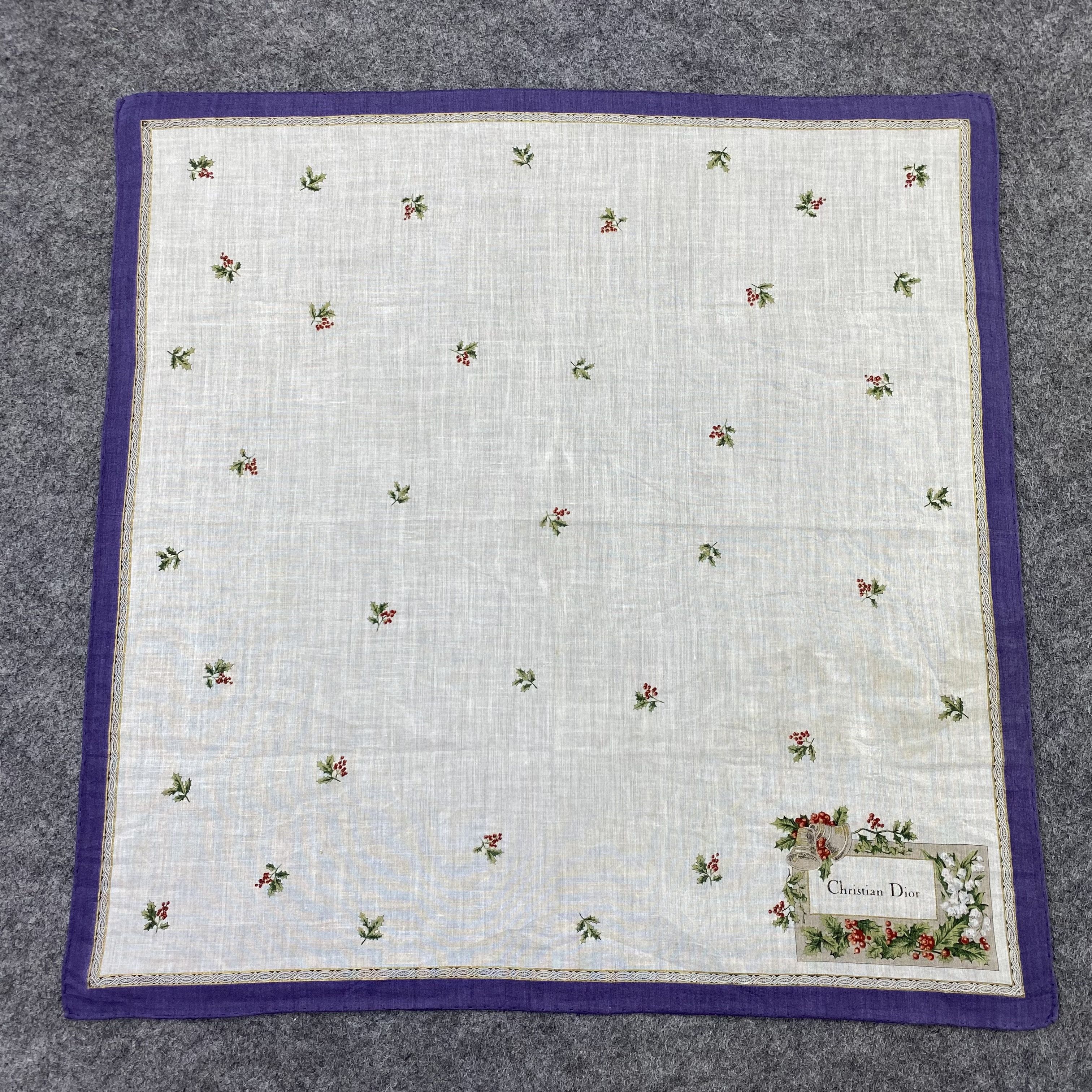Designer Christian Dior Handkerchief Neckerchief Bandana-B1566 Size ONE SIZE - 3 Thumbnail