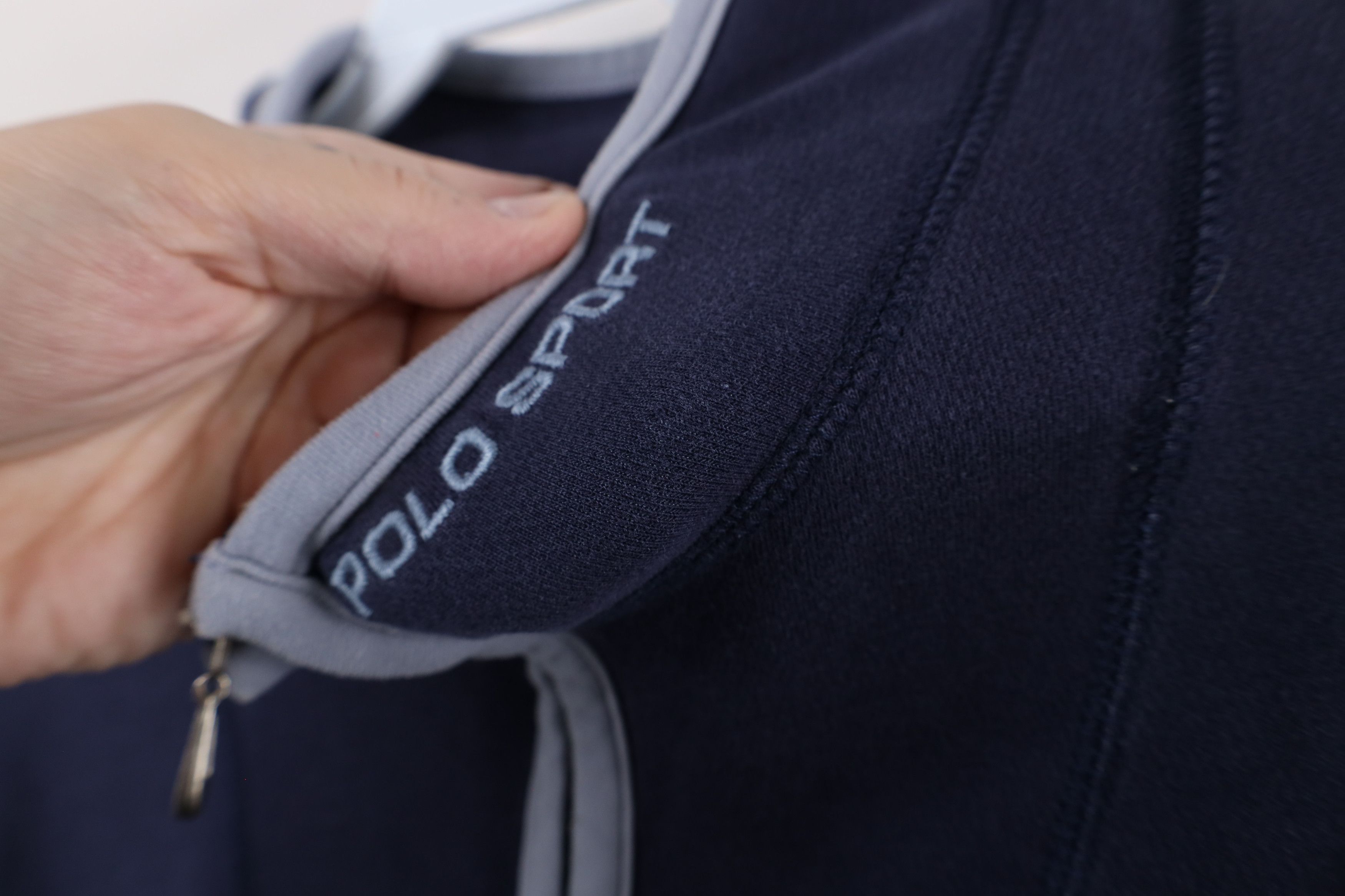 Ralph Lauren × Vintage Vintage 90s Polo Sport Ralph Lauren Half Zip Sweater Blue Size US XL / EU 56 / 4 - 7 Thumbnail