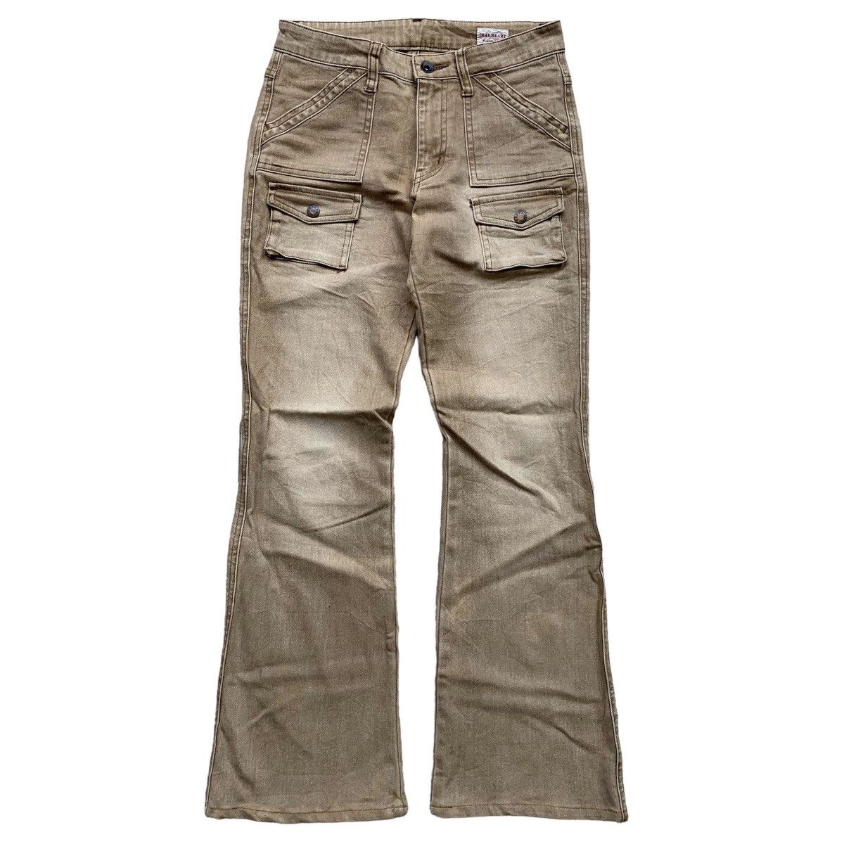 Hysteric Glamour × Japanese Brand × PPFM Dear Heart Flare Bush Pants Size US 28 / EU 44 - 1 Thumbnail