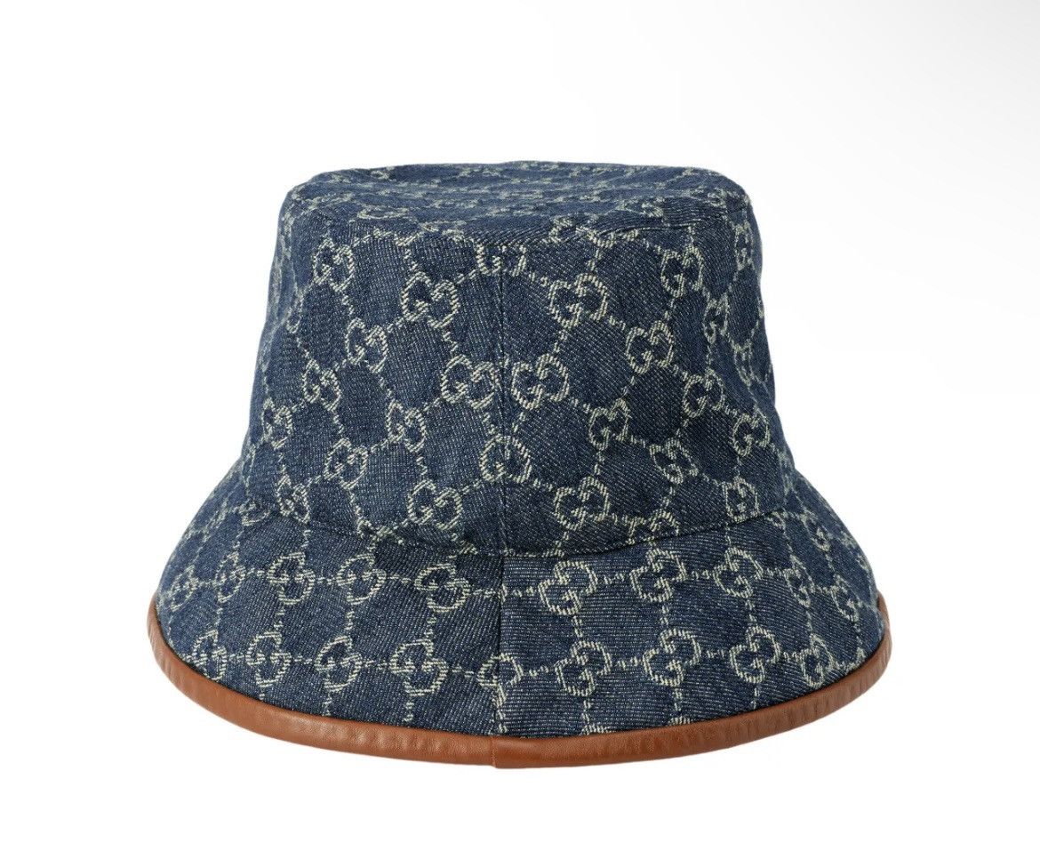 Gucci Gucci GG Denim Bucket Hat size L Size ONE SIZE - 1 Thumbnail