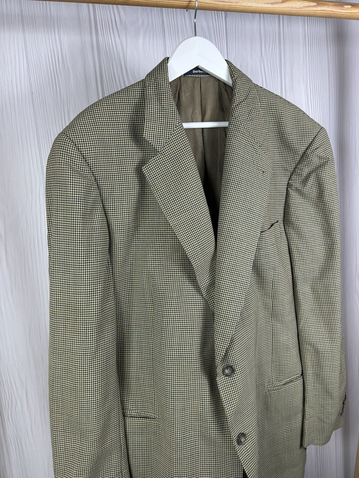 Burberry Vintage Burberrys Check Blazer Jacket Size 56 Made Germany Size 46R - 2 Thumbnail