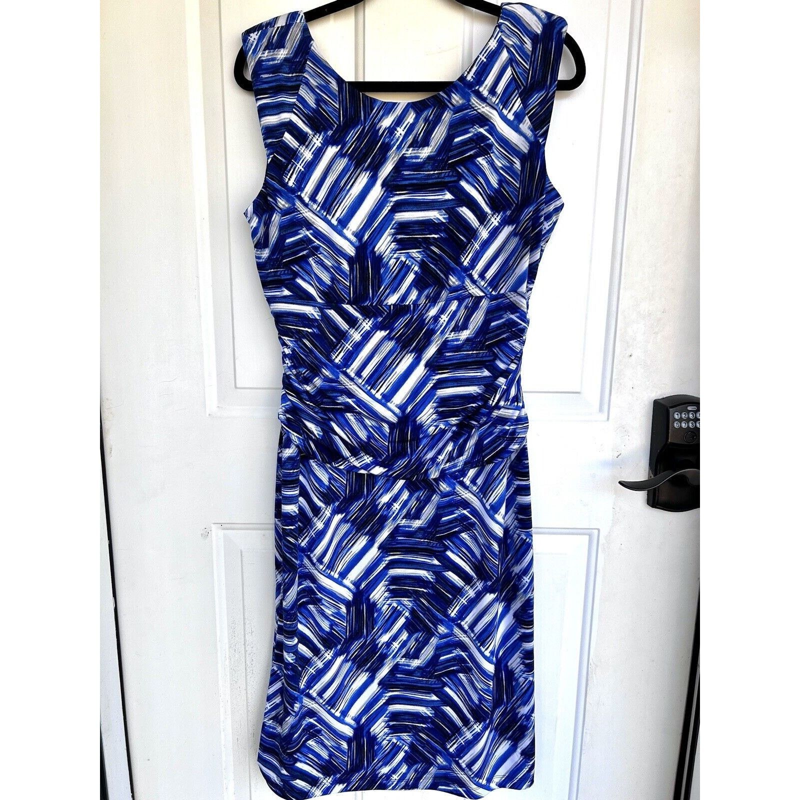 Nine West Nine West Women’s Sleeveless Sheath Dress Size 12 Blue/black Size XL / US 12-14 / IT 48-50 - 1 Thumbnail
