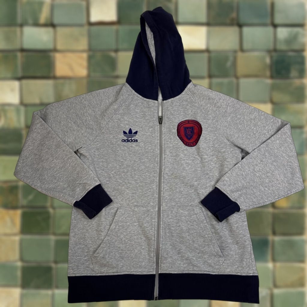 Adidas Adidas Hoodie L Men Gray Full Zip Real Salt Lake Soccer MLS Mens Size US L / EU 52-54 / 3 - 1 Thumbnail