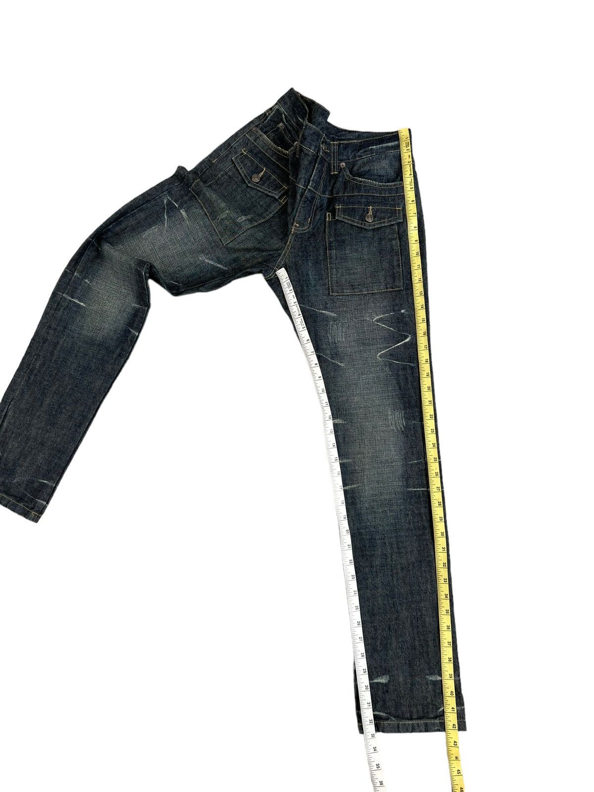 PPFM PPFM Distressed Denim Bush Pant Jeans Size US 31 - 5 Thumbnail