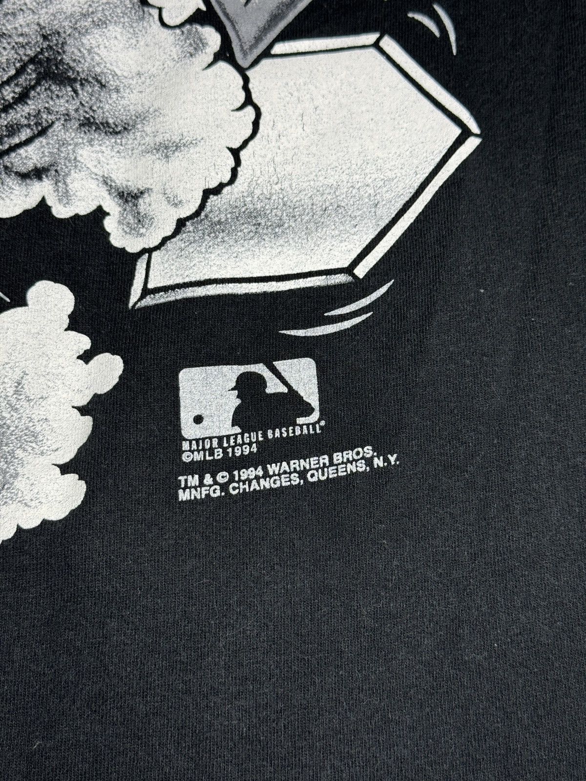 Vintage 90s Cleveland Indians Taz AOP RARE Baseball Cartoon T Shirt Size US XL / EU 56 / 4 - 6 Thumbnail
