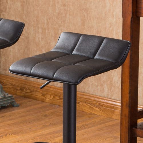 Designer × Homemade Belham Swivel Black Bonded Leather Adjustable Bar Stool, Set Size US L / EU 52-54 / 3 - 4 Thumbnail