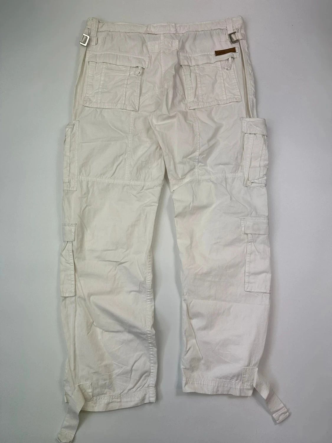 Dolce & Gabbana Dolce Gabbana SS2008 Multi Pockets White Cargo Pants Baggy Size US 40 / EU 56 - 3 Thumbnail