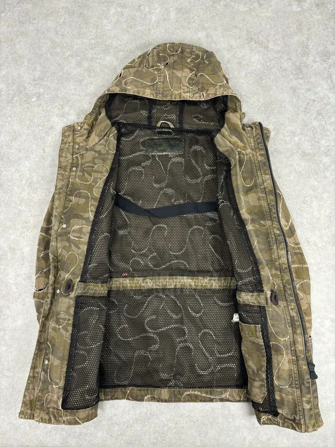 Diesel 2010 Diesel Khaki Jacket Nylon Laser Cut Distressed Size L Size US L / EU 52-54 / 3 - 8 Thumbnail