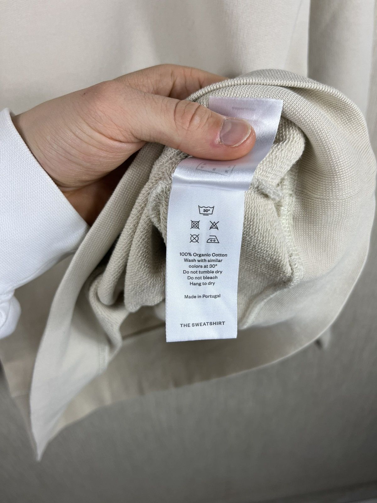Asket × Designer Asket the sweatshirt basic crewneck beige cream aesthetic Size US L / EU 52-54 / 3 - 17 Thumbnail