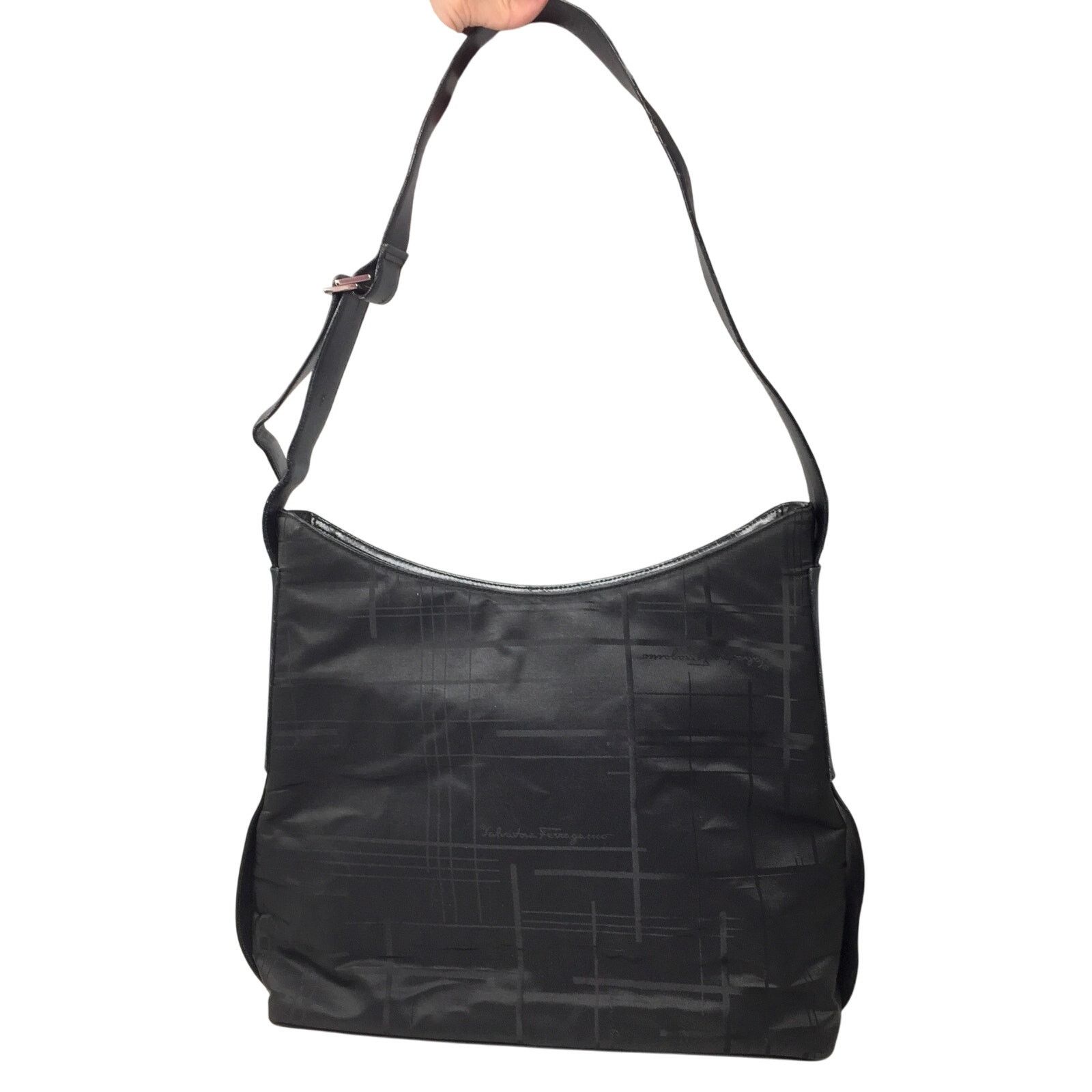 Salvatore Ferragamo Salvatore Ferragamo Black Nylon Shoulder Bag Size ONE SIZE - 1 Thumbnail