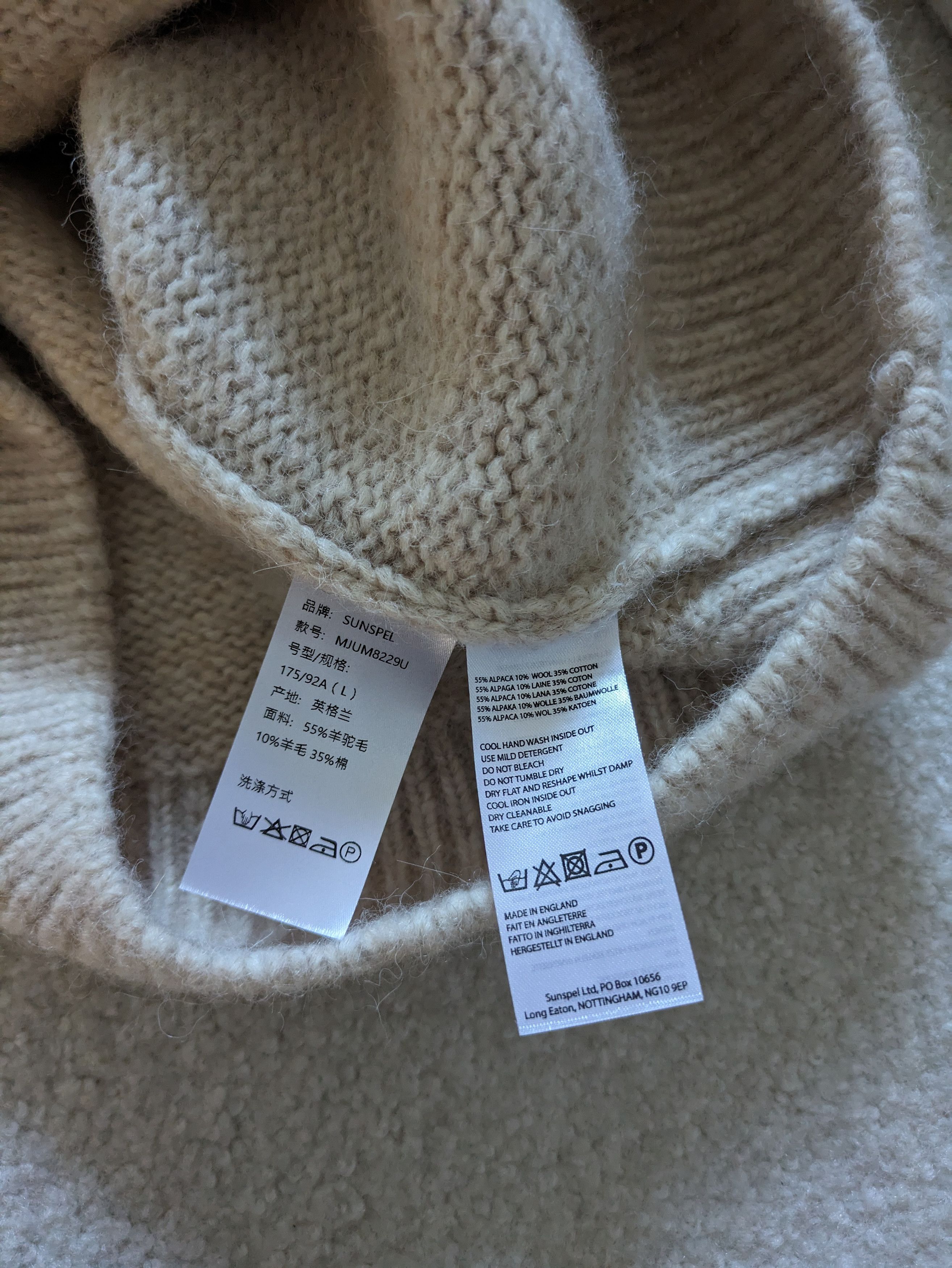 Sunspel Alpaca Blend Knit Jumper Size US L / EU 52-54 / 3 - 3 Thumbnail