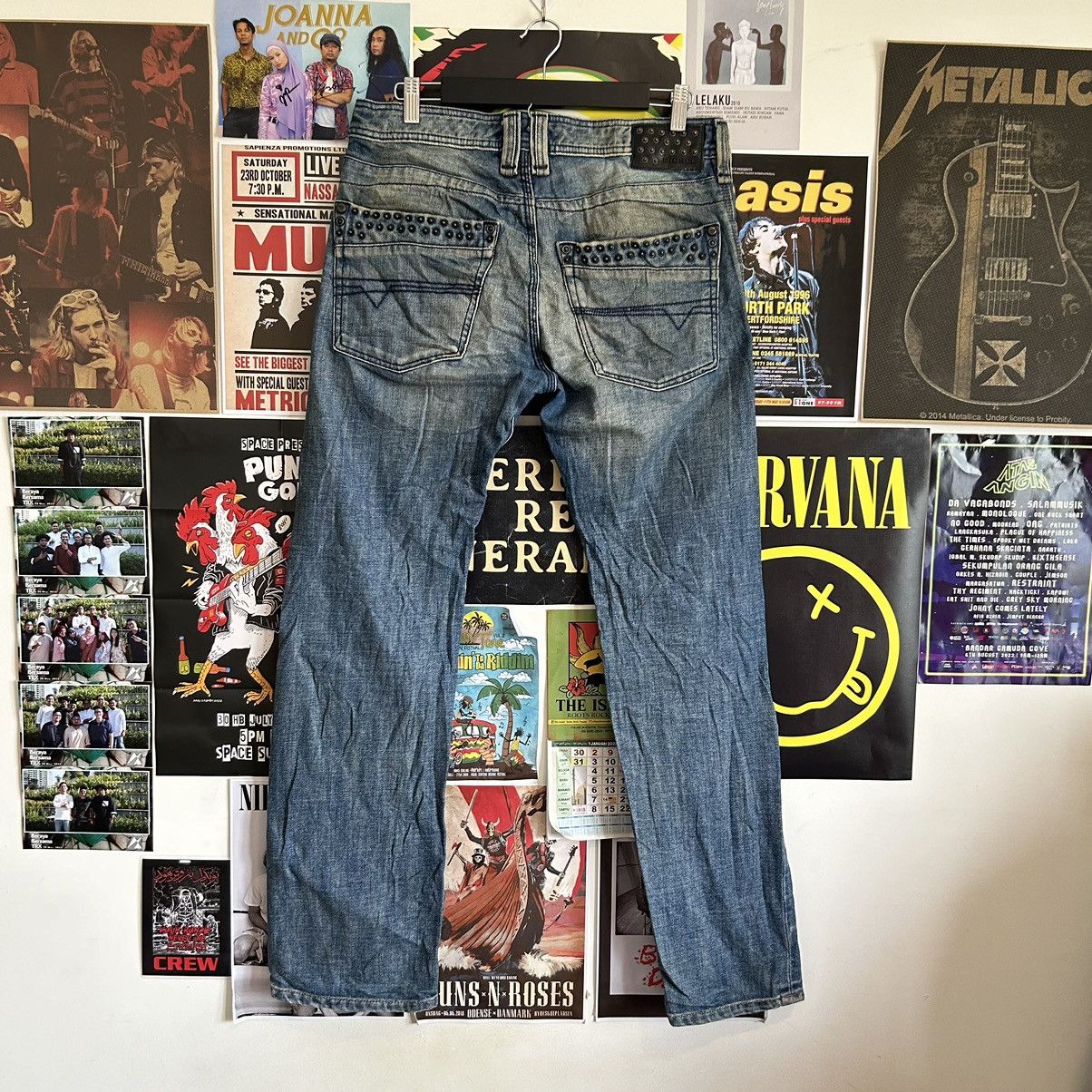 Diesel Vintage Diesel Timmen Stud Denim Size US 33 - 8 Thumbnail
