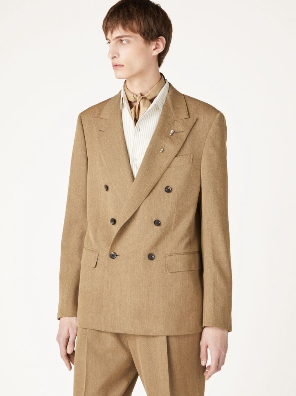 Loro Piana o1w1db10825 FAO6553 Milano Jacket in Dark Beige Size US L / EU 52-54 / 3 - 3 Thumbnail