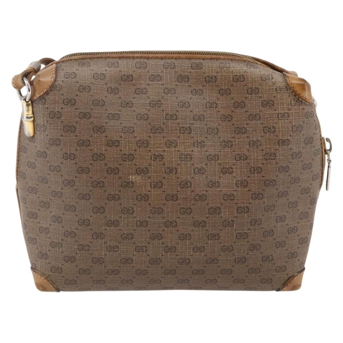 Gucci GUCCI Micro GG Supreme Shoulder Bag Pvc Brown Gold 007 104 Size ONE SIZE - 3 Thumbnail
