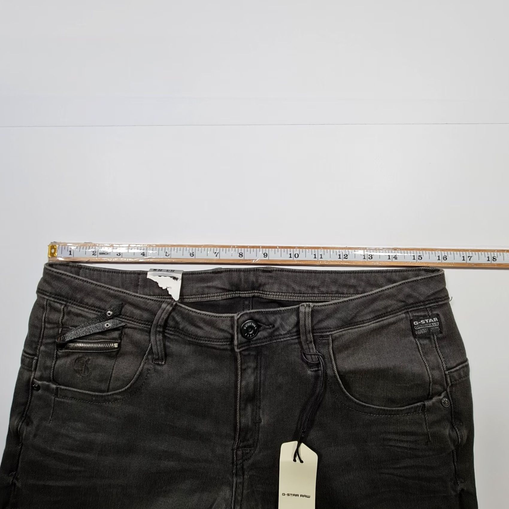 G-Star G-Star Slim Jeans Womens Grey W32 L32 Stretch Denim 5-Pocket Logo New with Tags Size 24" / US 00 / IT 34 - 7 Thumbnail
