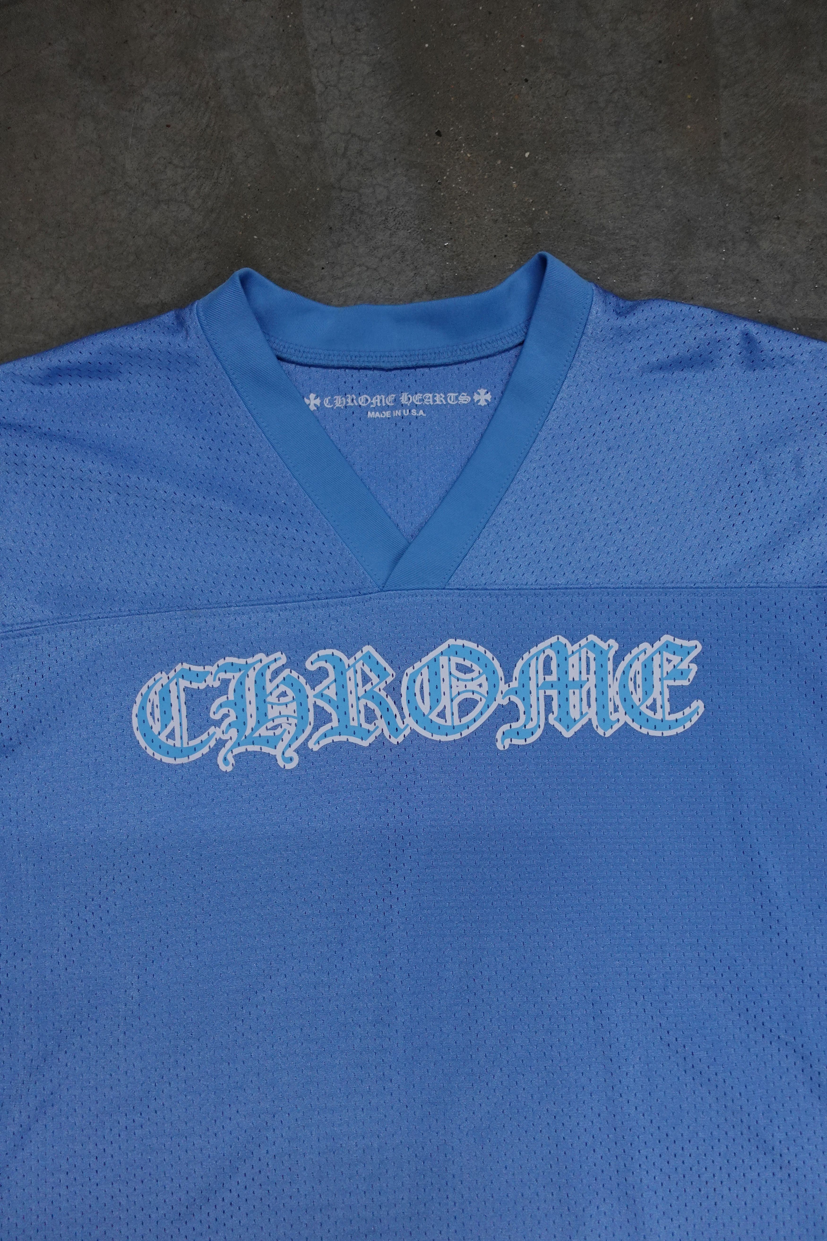 Chrome Hearts CHROME HEARTS MESH JERSEY SHORT SLEEVE BLUE Size US L / EU 52-54 / 3 - 2 Thumbnail