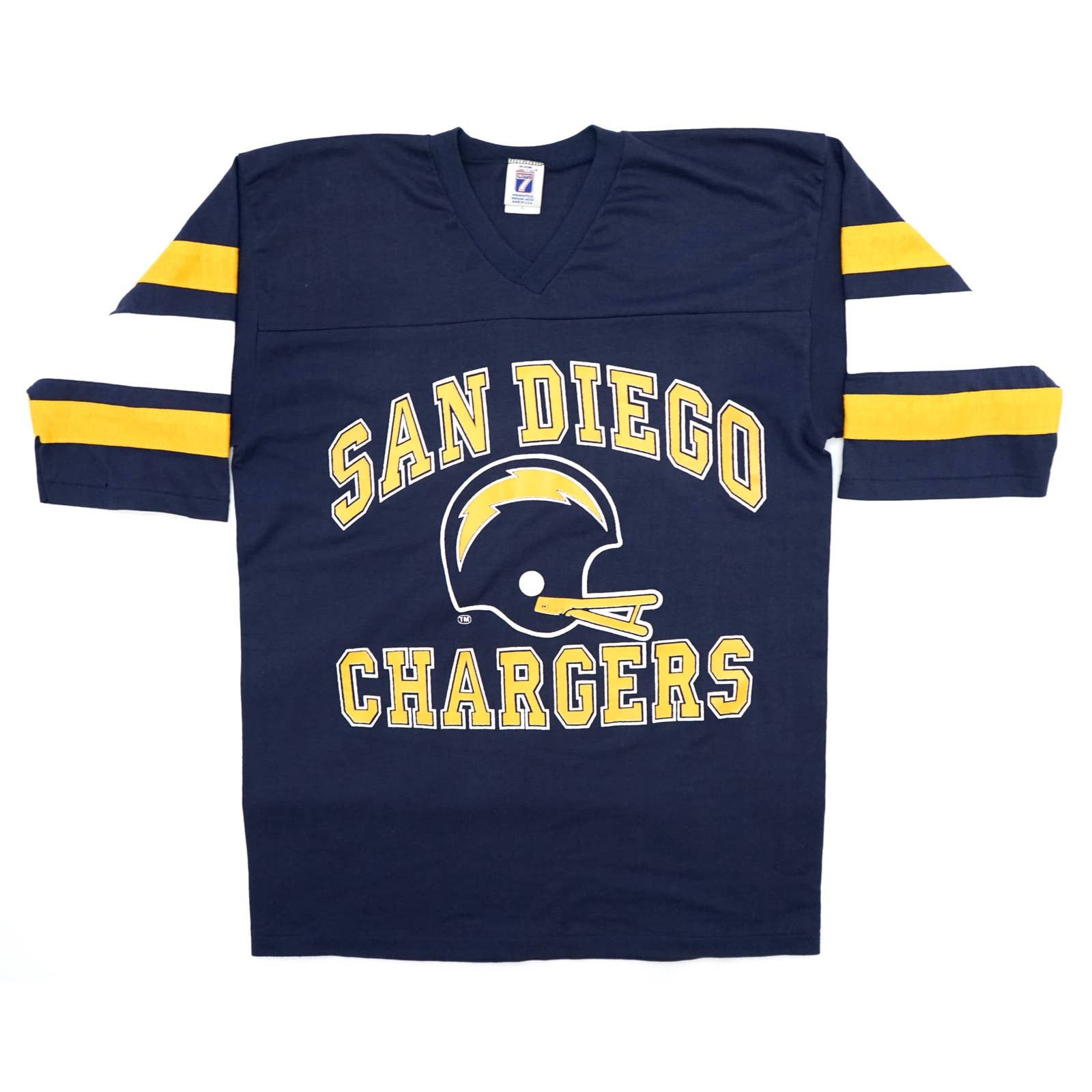 Natrone Means vintage logo 7 chargers jersey