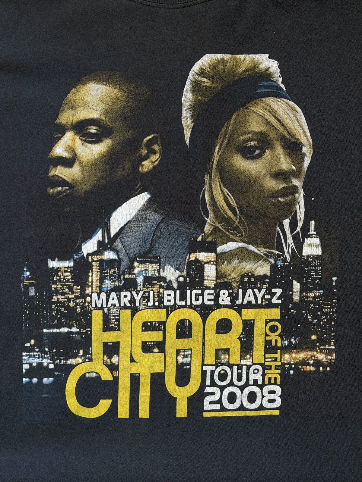 Rap Tees VINTAGE 2008 JAY-Z MARY J. BLIGE TOUR TEE Size US XL / EU 56 / 4 - 1 Thumbnail