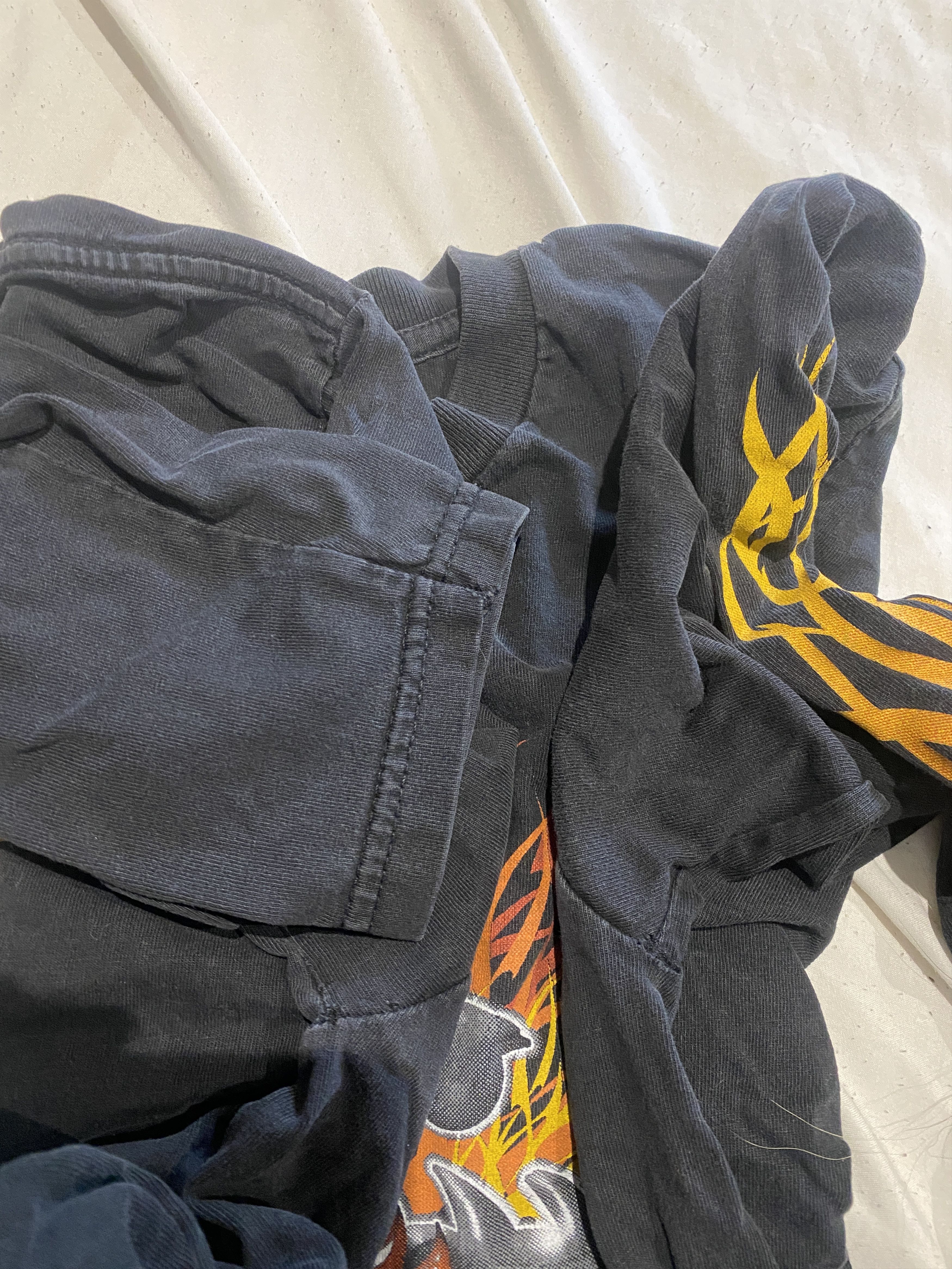 Affliction × Vintage Vintage flames fire printed long sleeve t-shirt tee opium Size US M / EU 48-50 / 2 - 6 Thumbnail