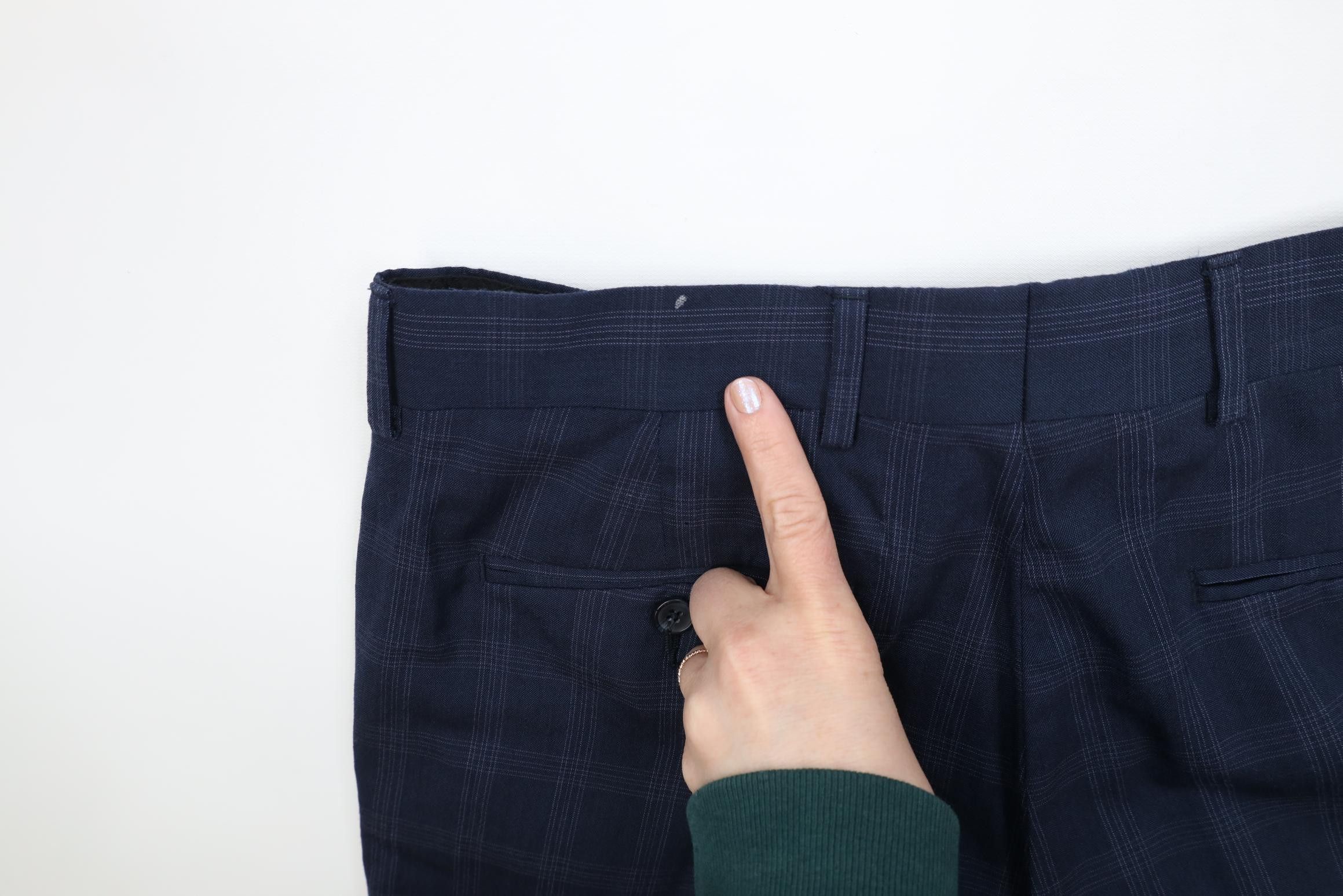 Vintage Vintage Streetwear Wool Knit Wide Leg Chino Pants Blue Plaid Size US 34 / EU 50 - 17 Thumbnail